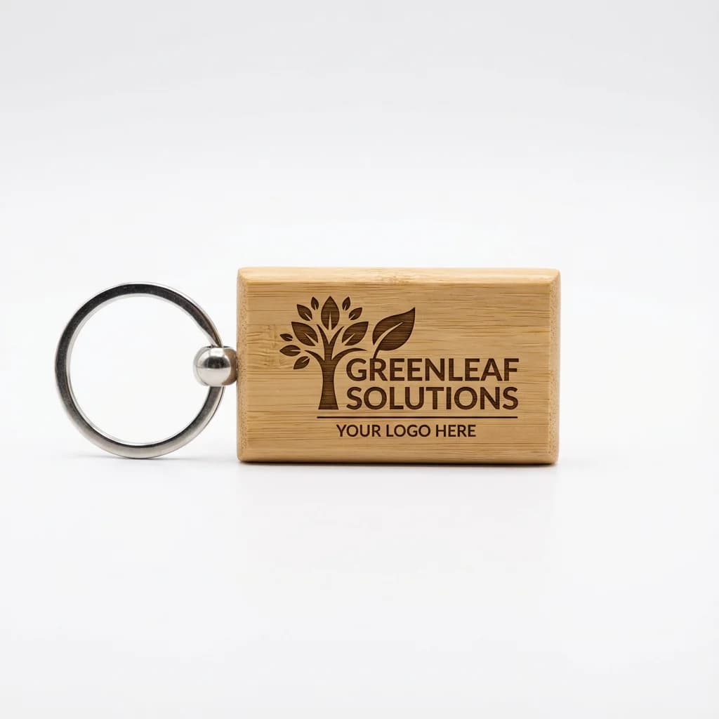 Eco-Friendly Bamboo Key Ring